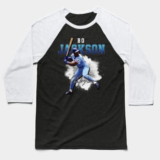 Bo Jackson Bo Knows Signature Vintage Legend Baseball Football Rap Bootleg Graphic Style Baseball T-Shirt